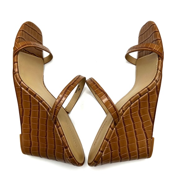NWOB Reformation June Leather Wedge Sandal - Picture 7 of 9